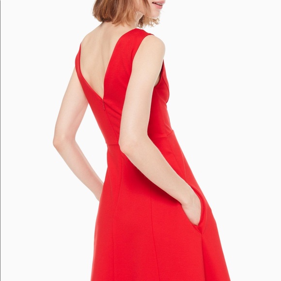 NWT kate spade v-neck ponte dress - Picture 2 of 7